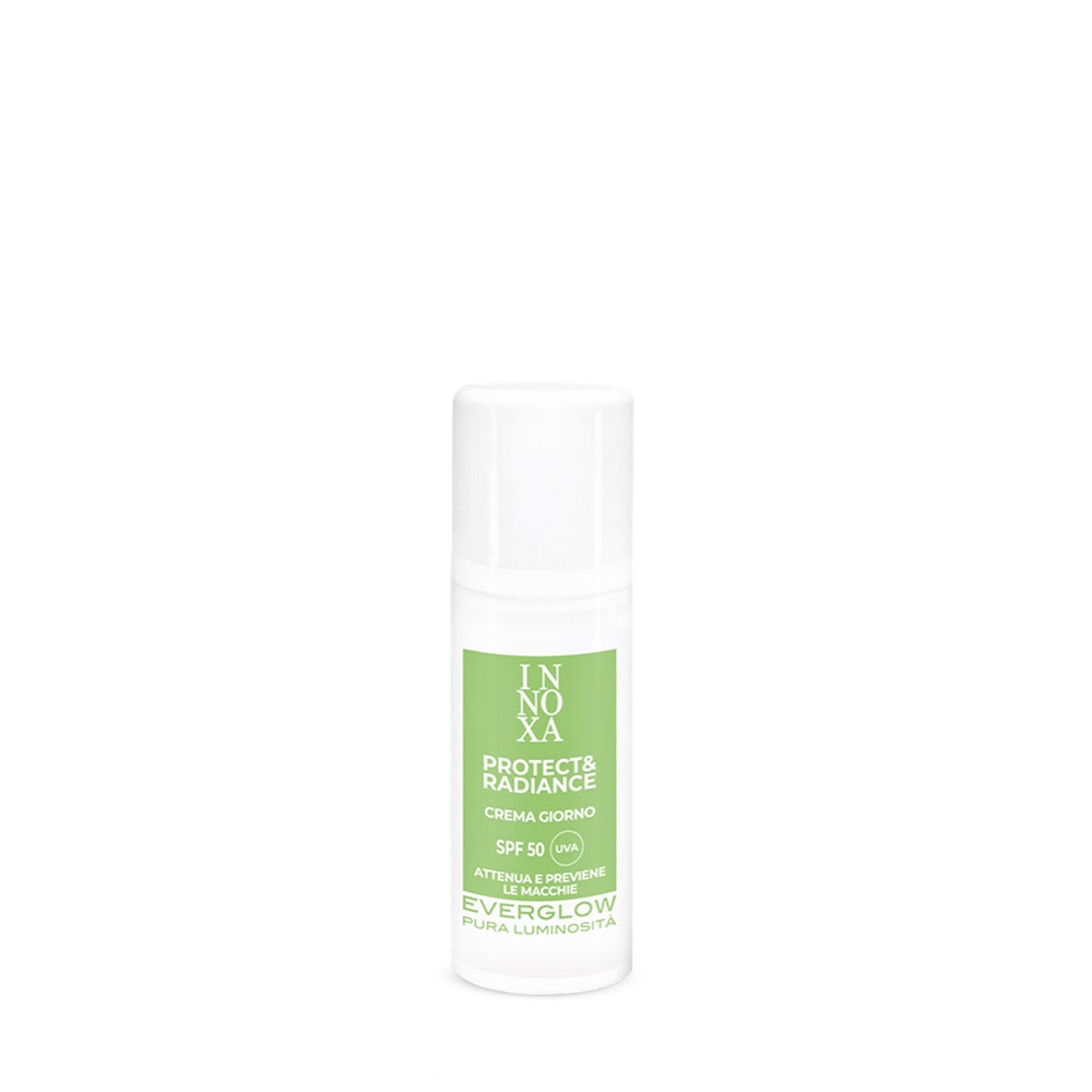 Image of Innoxa - Protect & Radiance Crema Giorno Viso SPF50 50 ml - Crema Viso Ristrutturante Per Tutti I Tipi Di Pelle