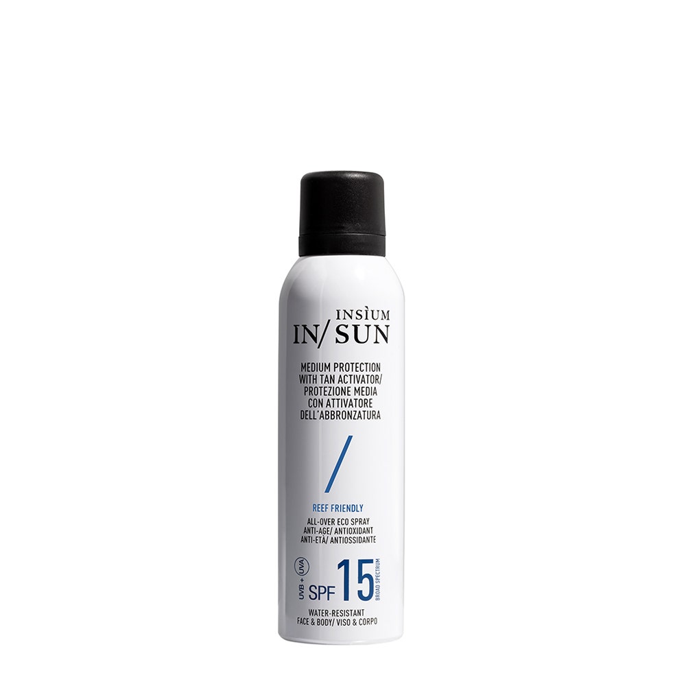 Image of Insium - Spray Medium Protection SPF 15 150 ml - Spray Viso E Corpo Protezione Bassa