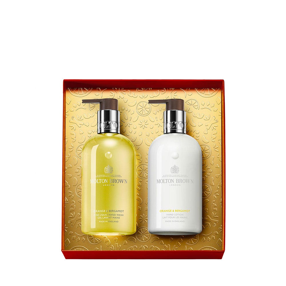 Image of Molton Brown - Orange & Bergamot Hand Care Gift Set 2 x 300 ml - Kit Mani Idratante