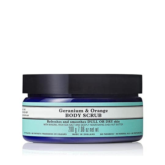 Image of Neal's Yard Remedies - Geranium & Orange Body Scrub 200 g - Scrub Corpo Esfoliante
