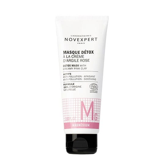 Image of Novexpert - Masque Detox a la Creme d'Argile Rose 75 ml - Maschera Viso Detox Per Pelli Sensibili