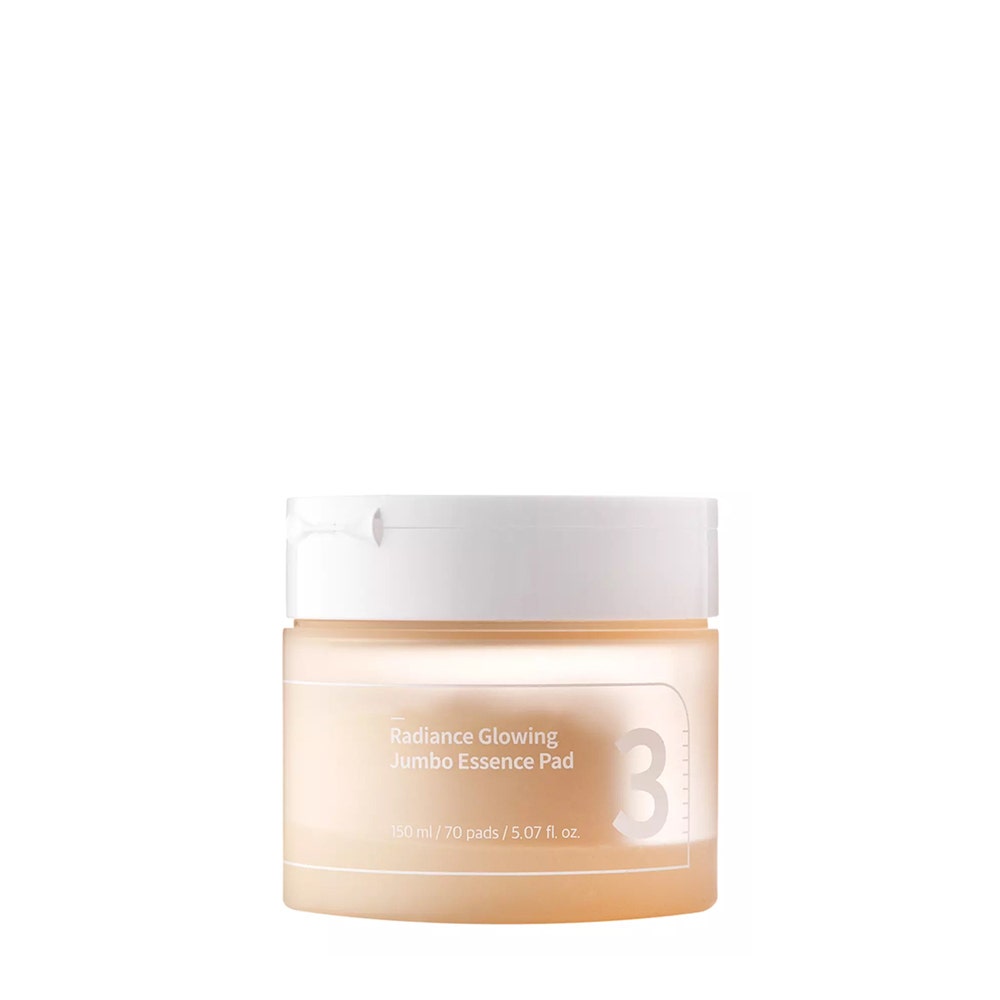 Image of Numbuzin - No.3 Radiance Glowing Jumbo Essence Pad 70 X - Salvietta Viso Illuminante Per Tutti I Tipi Di Pelle