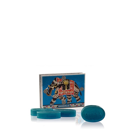 Image of Ortigia - Sandalo Sapone alla Glicerina Kit 4 x 40 g Small - Sapone Mani Detergente