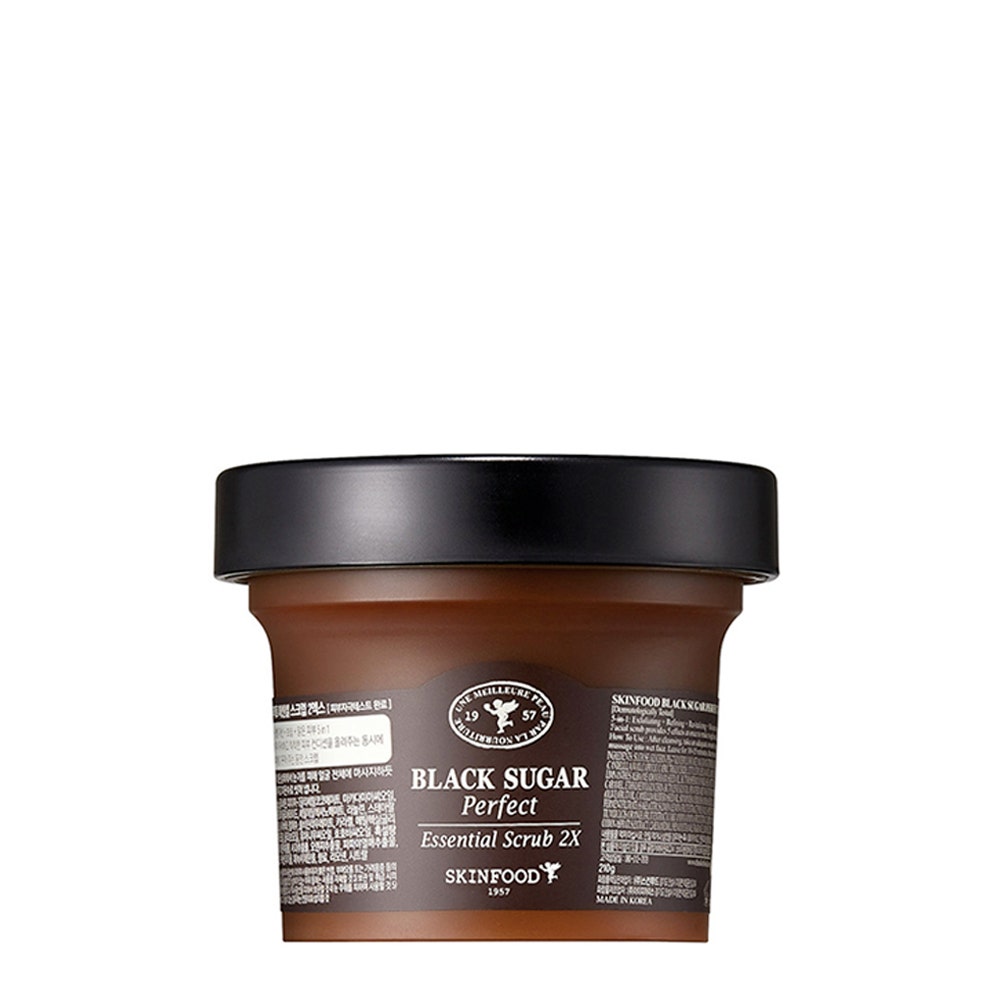 Image of Skinfood - nero Sugar Perfect Essential Scrub 2X 200 g - Scrub Viso Anti Imperfezioni Per Tutti I Tipi Di Pelle