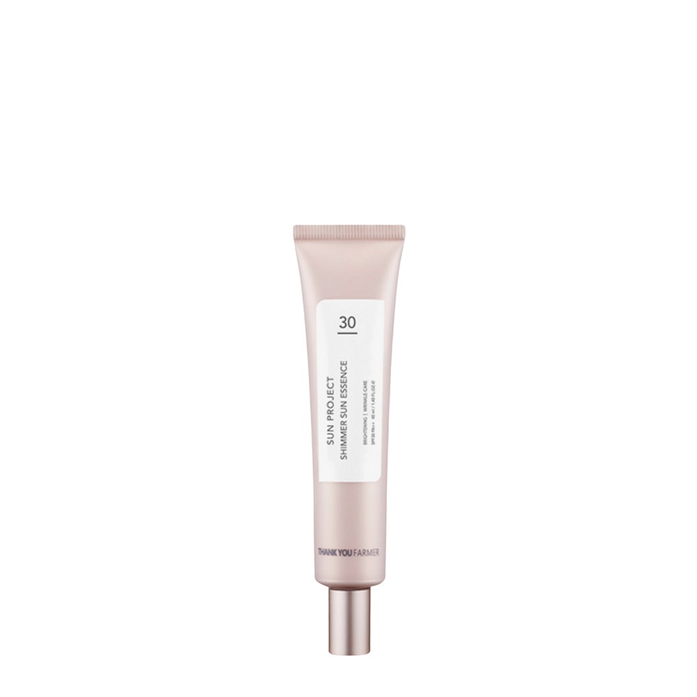 Photos - Sun Skin Care Thank you Farmer - Sun Project Shimmer Sun Essence SPF 30 40 ml - High Protection Face Serum TYF-0004