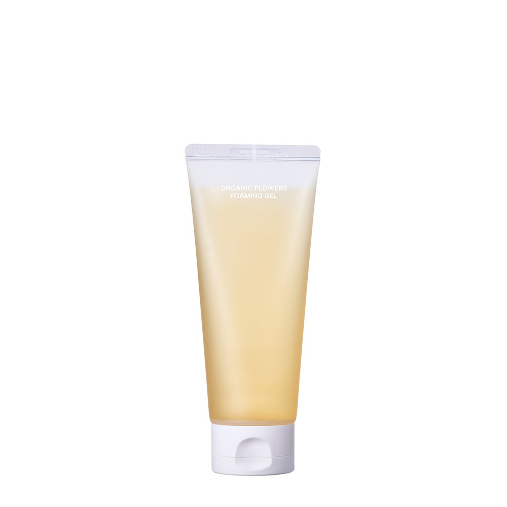 Image of Whamisa - Organic Flowers Foaming Gel 150 ml - Gel Viso Detergente Per Pelli Normali E Miste